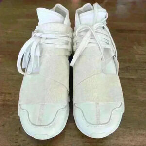 Adidas Y-3 Qasa High Triple White Size 6.5